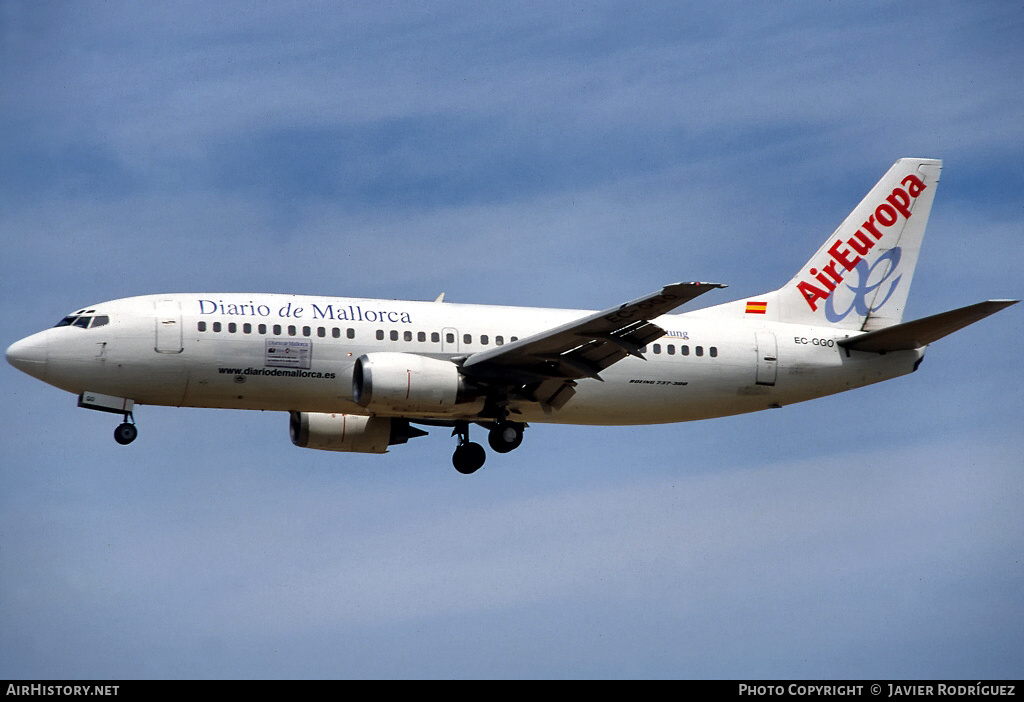 Aircraft Photo of EC-GGO | Boeing 737-3M8 | Air Europa | AirHistory.net #776904