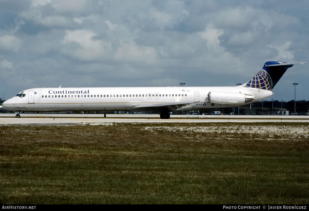 Aircraft Photo of N15820 | McDonnell Douglas MD-82 (DC-9-82) | Continental Airlines | AirHistory.net #776910