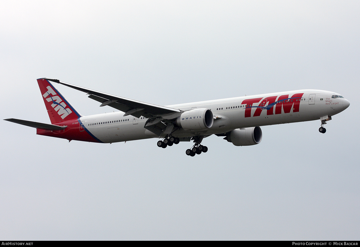 Aircraft Photo of PT-MUD | Boeing 777-32W/ER | TAM Linhas Aéreas | AirHistory.net #776932