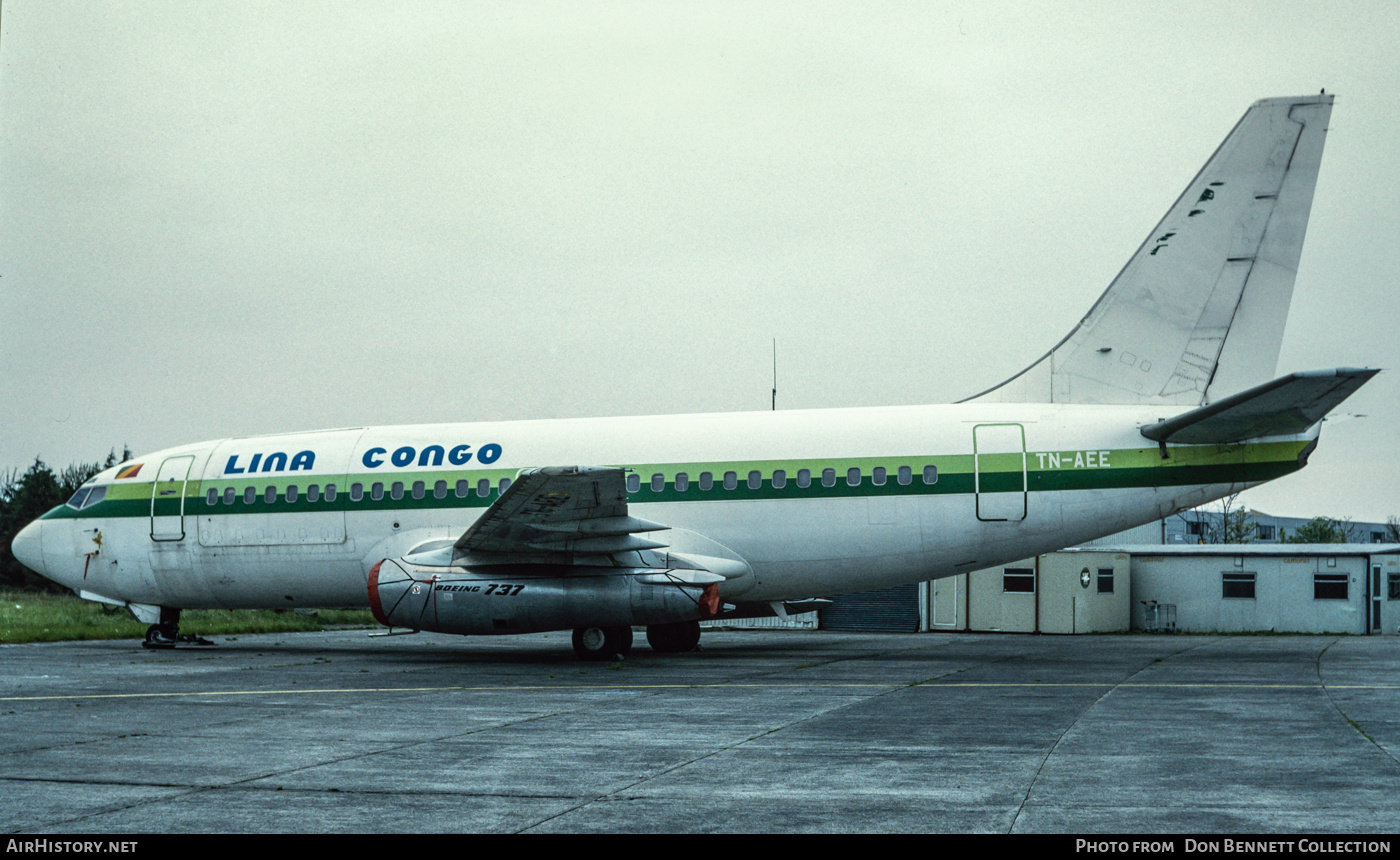Aircraft Photo of TN-AEE | Boeing 737-2Q5C/Adv | Lina Congo | AirHistory.net #776945