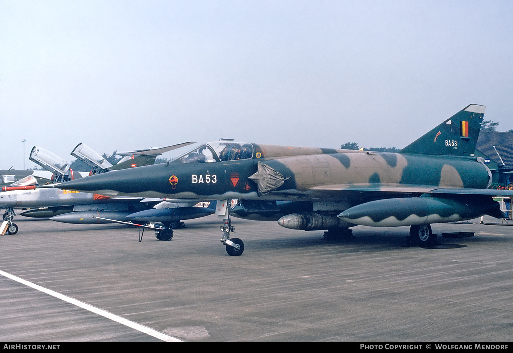 Aircraft Photo of BA53 | Dassault Mirage 5BA | Belgium - Air Force | AirHistory.net #776947