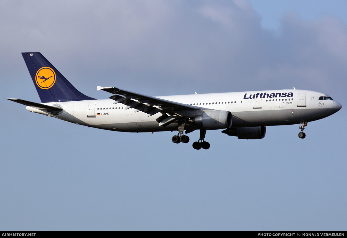 Aircraft Photo of D-AIAK | Airbus A300B4-603 | Lufthansa | AirHistory.net #777115