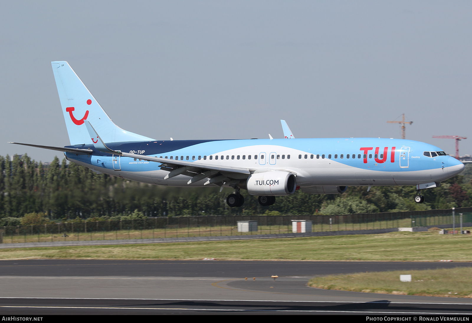Aircraft Photo of OO-TUP | Boeing 737-85P | TUI | AirHistory.net #777124