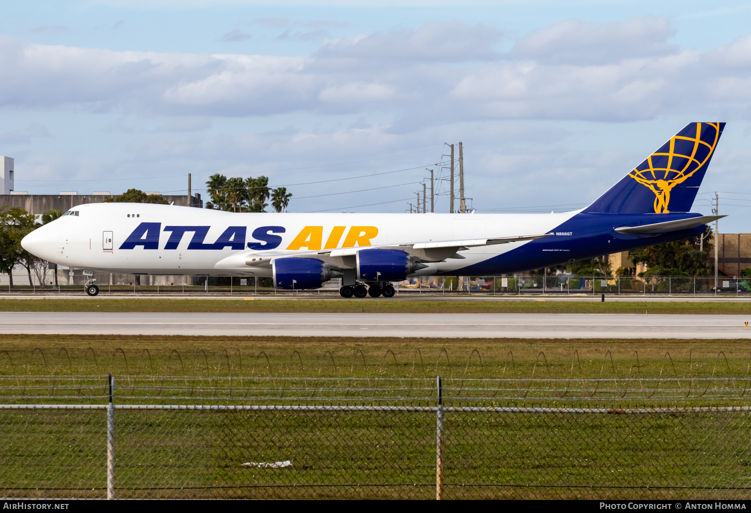 Aircraft Photo of N868GT | Boeing 747-83QF/SCD | Atlas Air | AirHistory.net #777155