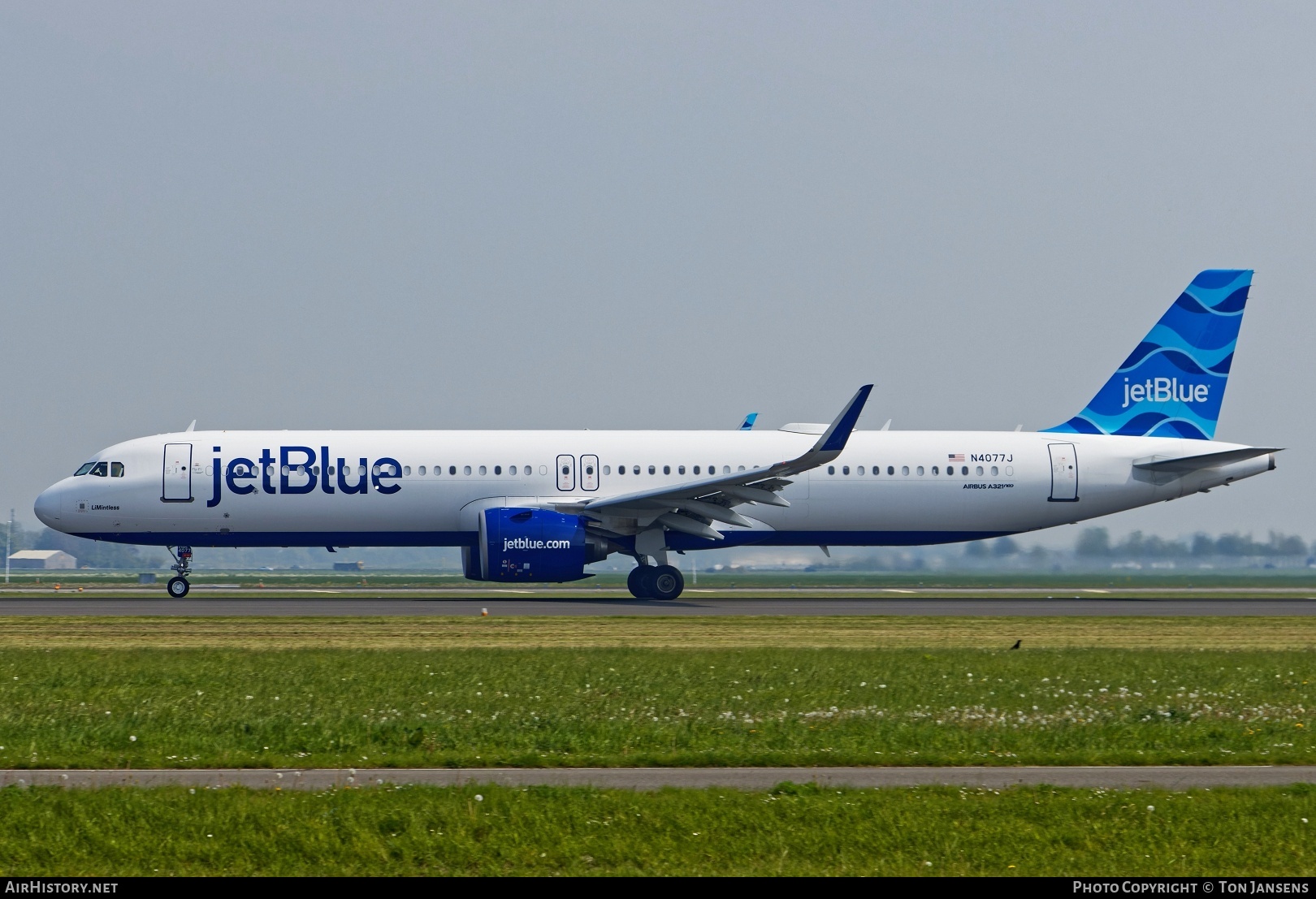 Aircraft Photo of N4077J | Airbus A321-271NX | JetBlue Airways | AirHistory.net #777214