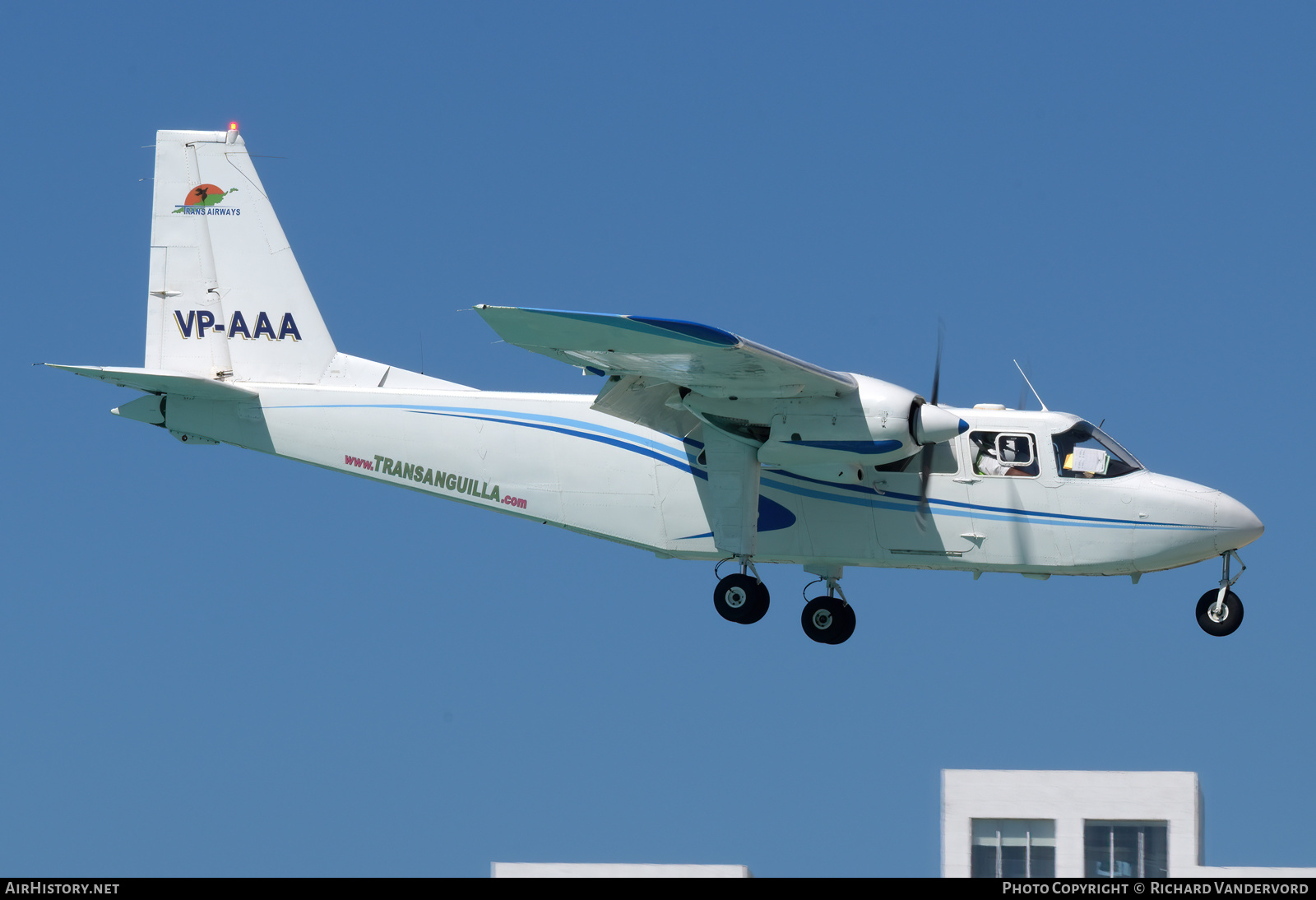 Aircraft Photo of VP-AAA | Britten-Norman BN-2A-8 Islander | Trans Anguilla Airways | AirHistory.net #777240