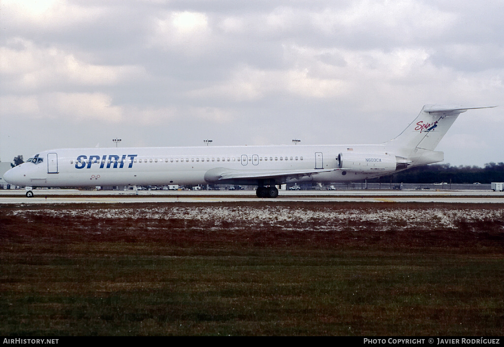 Aircraft Photo of N603CA | McDonnell Douglas MD-82 (DC-9-82) | Spirit Airlines | AirHistory.net #777254
