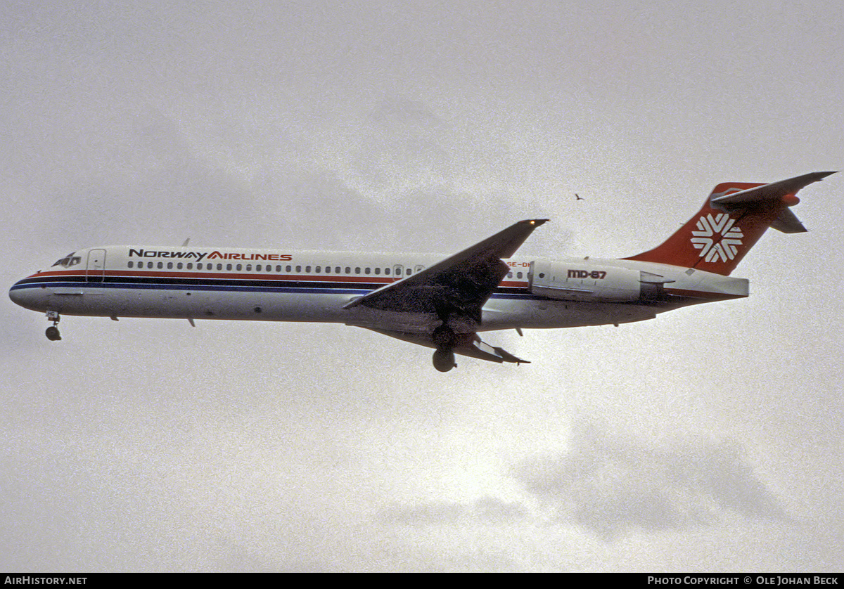 Aircraft Photo of SE-DHG | McDonnell Douglas MD-87 (DC-9-87) | Norway Airlines | AirHistory.net #777282