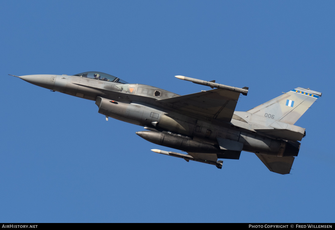 Aircraft Photo of 006 | Lockheed Martin F-16CJ Fighting Falcon | Greece - Air Force | AirHistory.net #777302