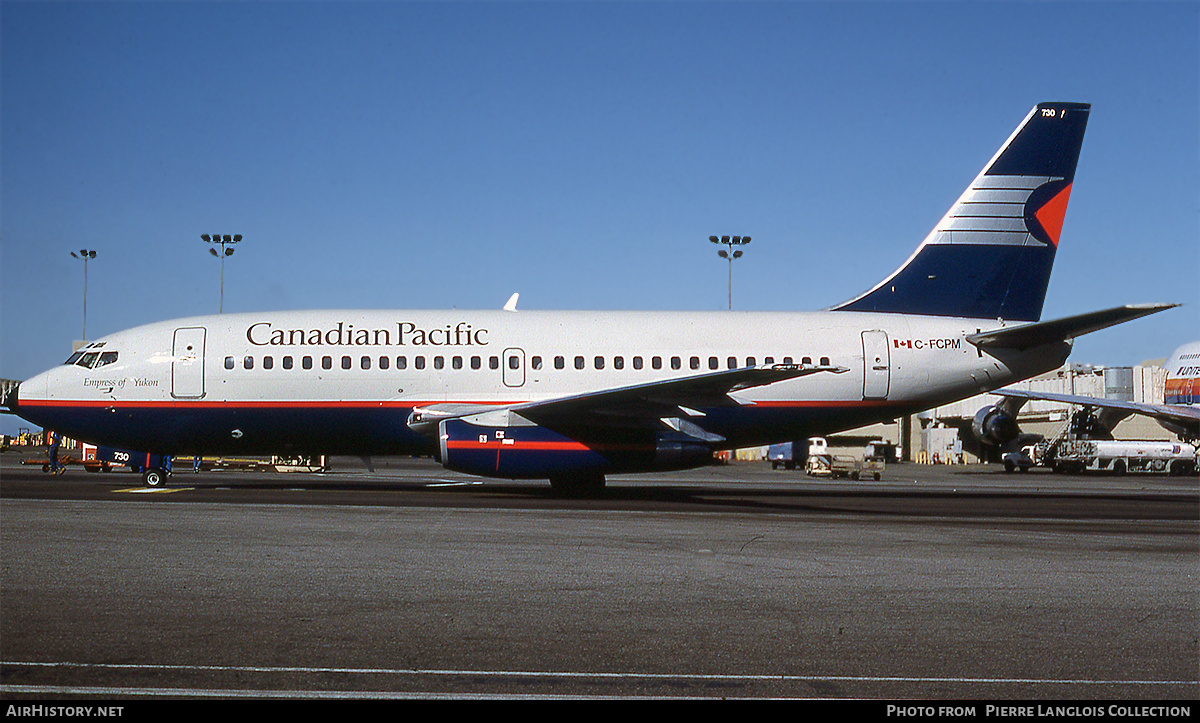 Aircraft Photo of C-FCPM | Boeing 737-2T7/Adv | Canadian Pacific - Canadien Pacifique | AirHistory.net #777355