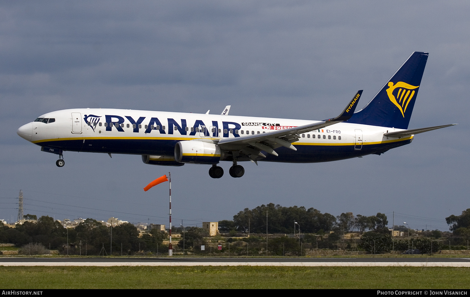 Aircraft Photo of EI-FRO | Boeing 737-8AS | Ryanair | AirHistory.net #777396