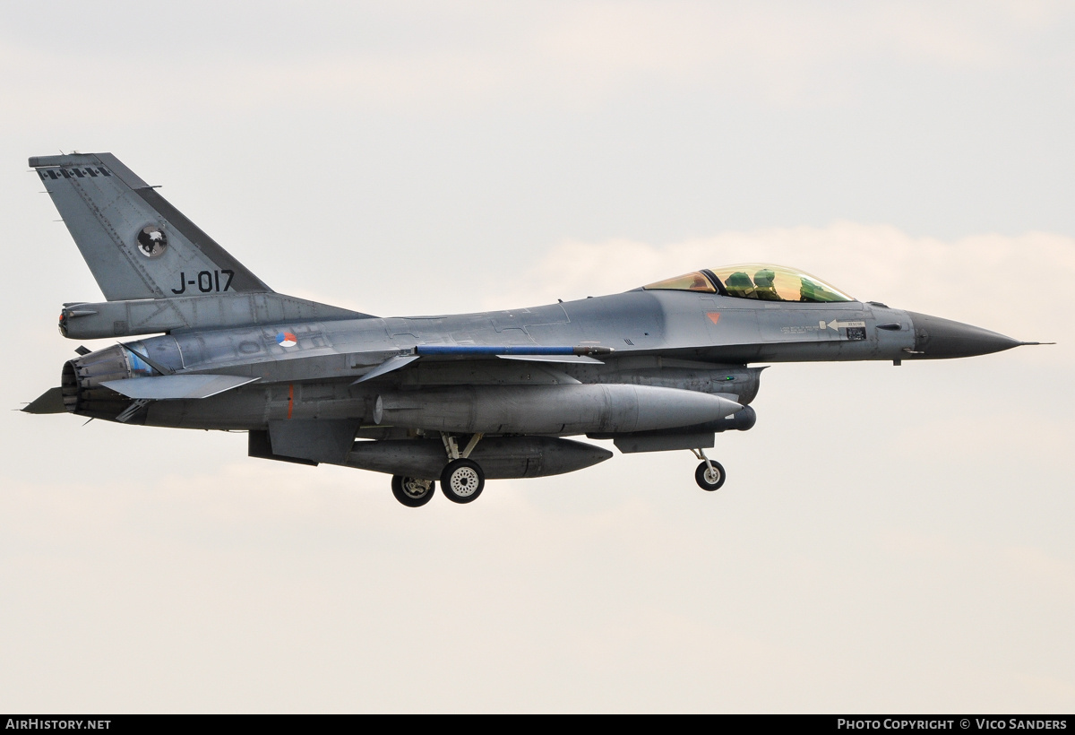 Aircraft Photo of J-017 | General Dynamics F-16AM Fighting Falcon | Netherlands - Air Force | AirHistory.net #777397
