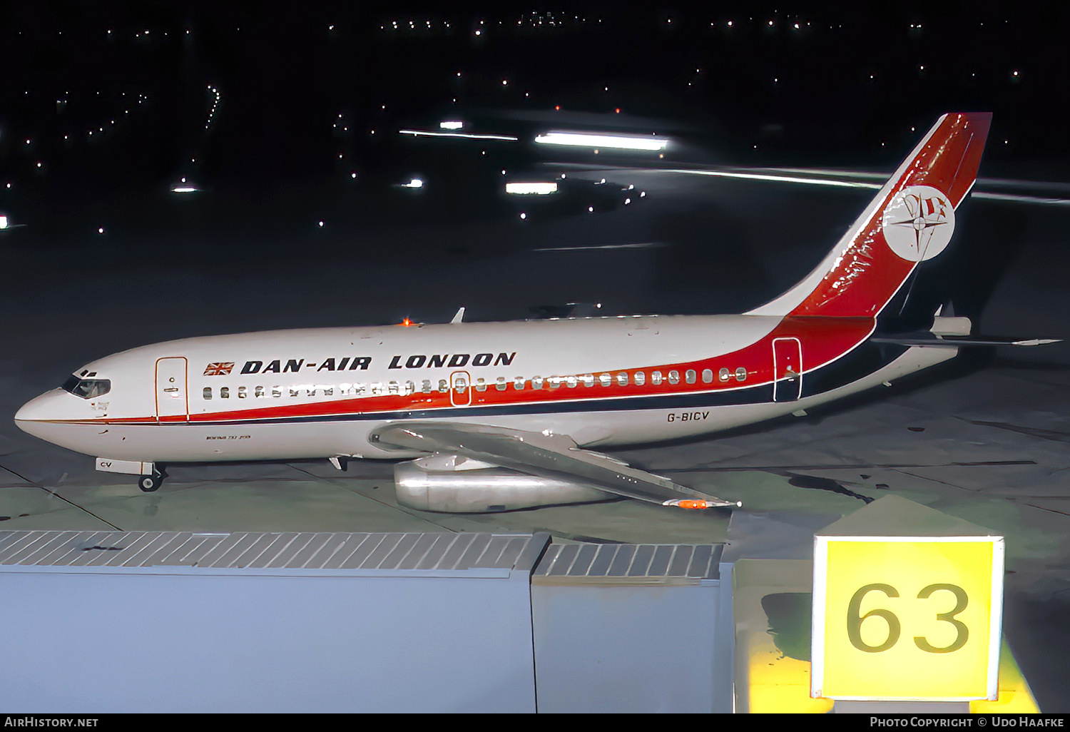 Aircraft Photo of G-BICV | Boeing 737-2L9/Adv | Dan-Air London | AirHistory.net #777436