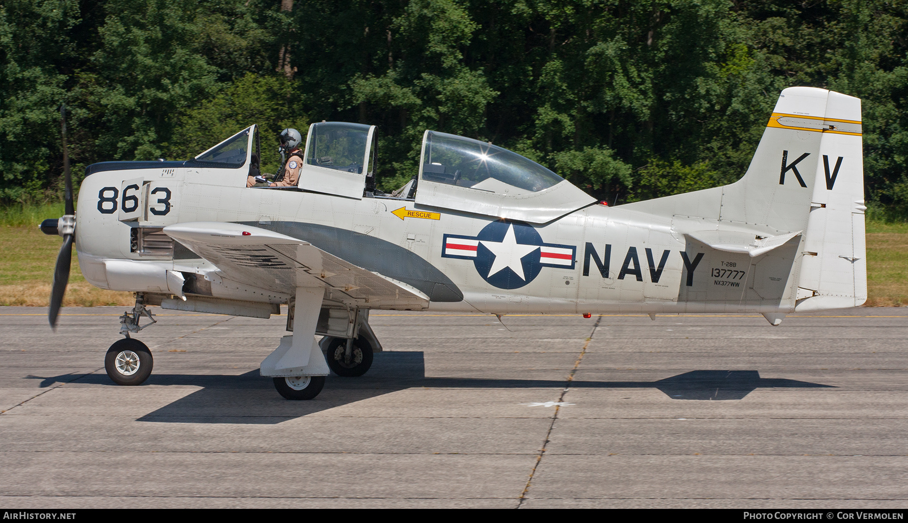 Aircraft Photo of N377WW / NX377WW / 137777 | North American T-28B Trojan | USA - Navy | AirHistory.net #777464