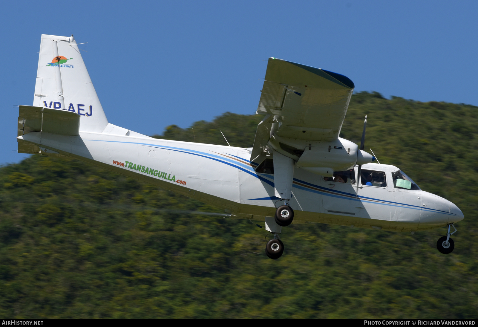 Aircraft Photo of VP-AEJ | Britten-Norman BN-2B-21 Islander | Trans Anguilla Airways | AirHistory.net #777469