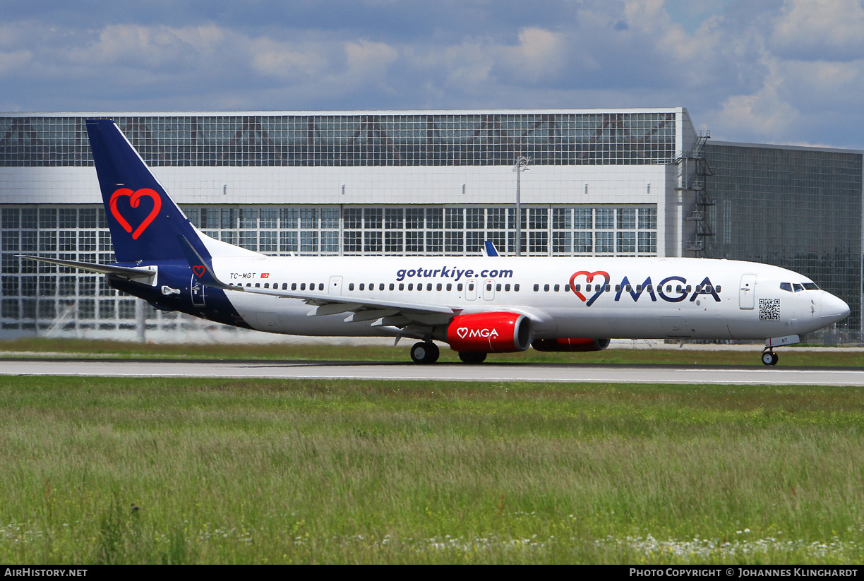 Aircraft Photo of TC-MGT | Boeing 737-9GP/ER | MGA - Mavi Gok Aviation | AirHistory.net #777551