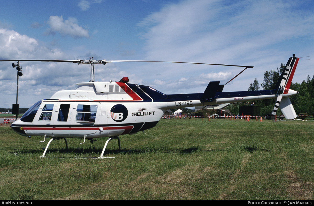 Aircraft Photo of LN-OBS | Bell 206L-3 LongRanger III | Helilift | AirHistory.net #777582
