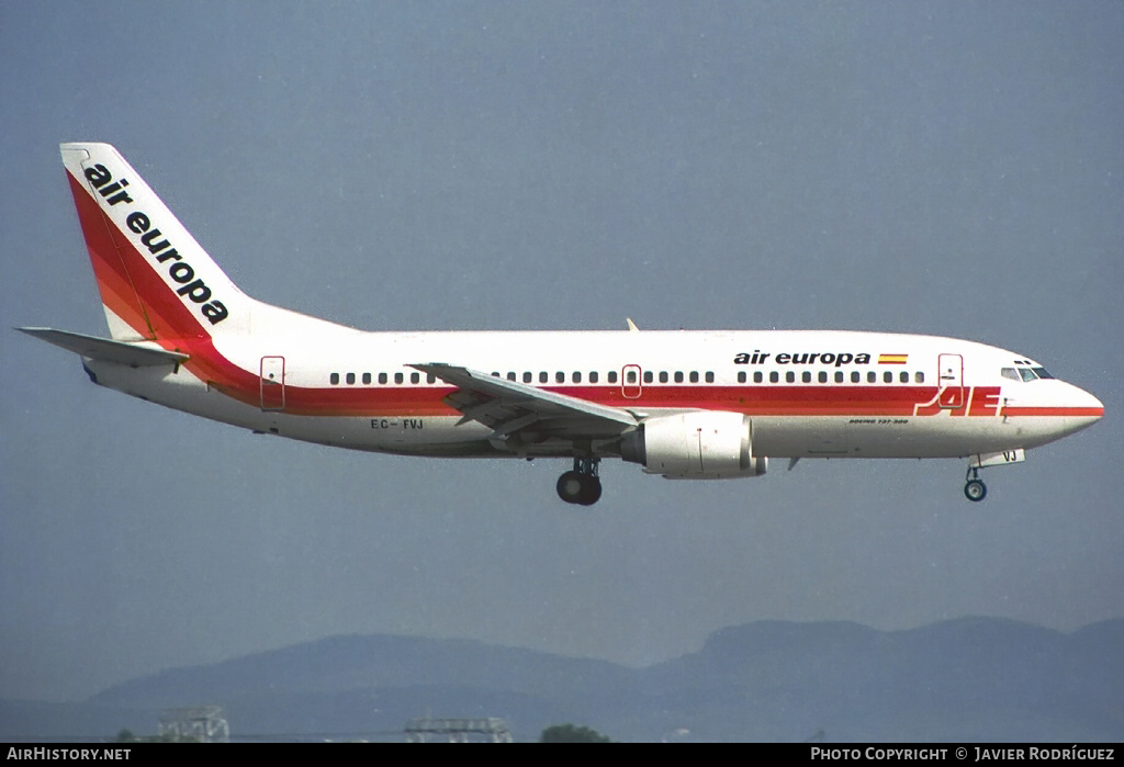 Aircraft Photo of EC-FVJ | Boeing 737-3Y0 | Air Europa | AirHistory.net #777613