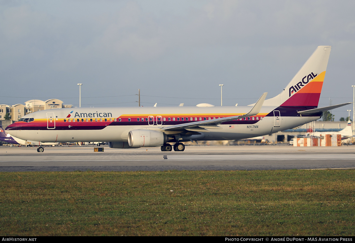Aircraft Photo of N917NN | Boeing 737-823 | American Airlines | AirCal | AirHistory.net #777627