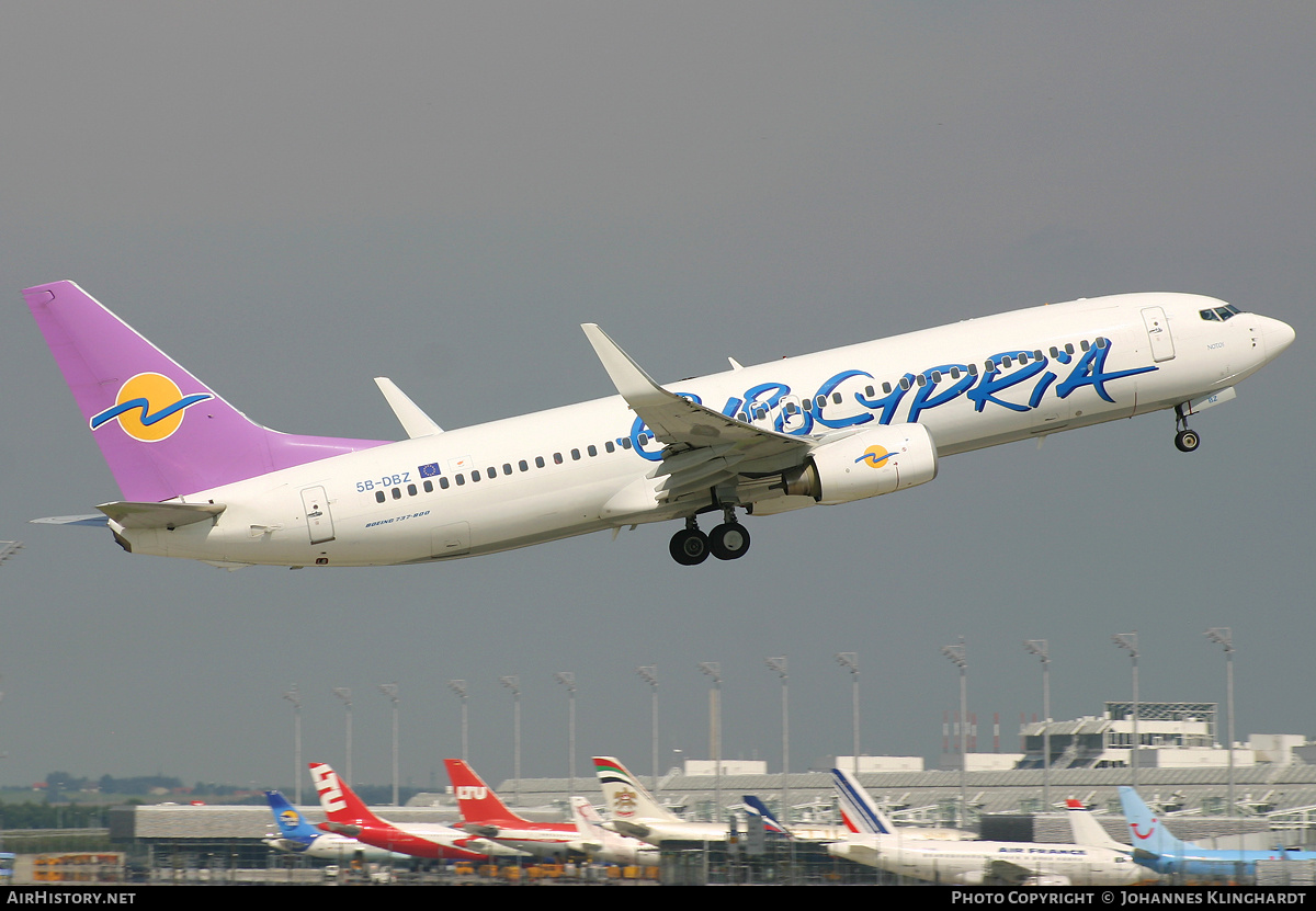 Aircraft Photo of 5B-DBZ | Boeing 737-8BK | Eurocypria Airlines | AirHistory.net #777654