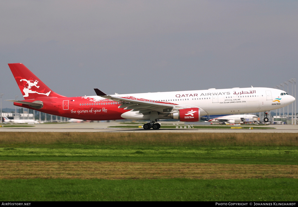 Aircraft Photo of A7-AEG | Airbus A330-302 | Qatar Airways | AirHistory.net #777657