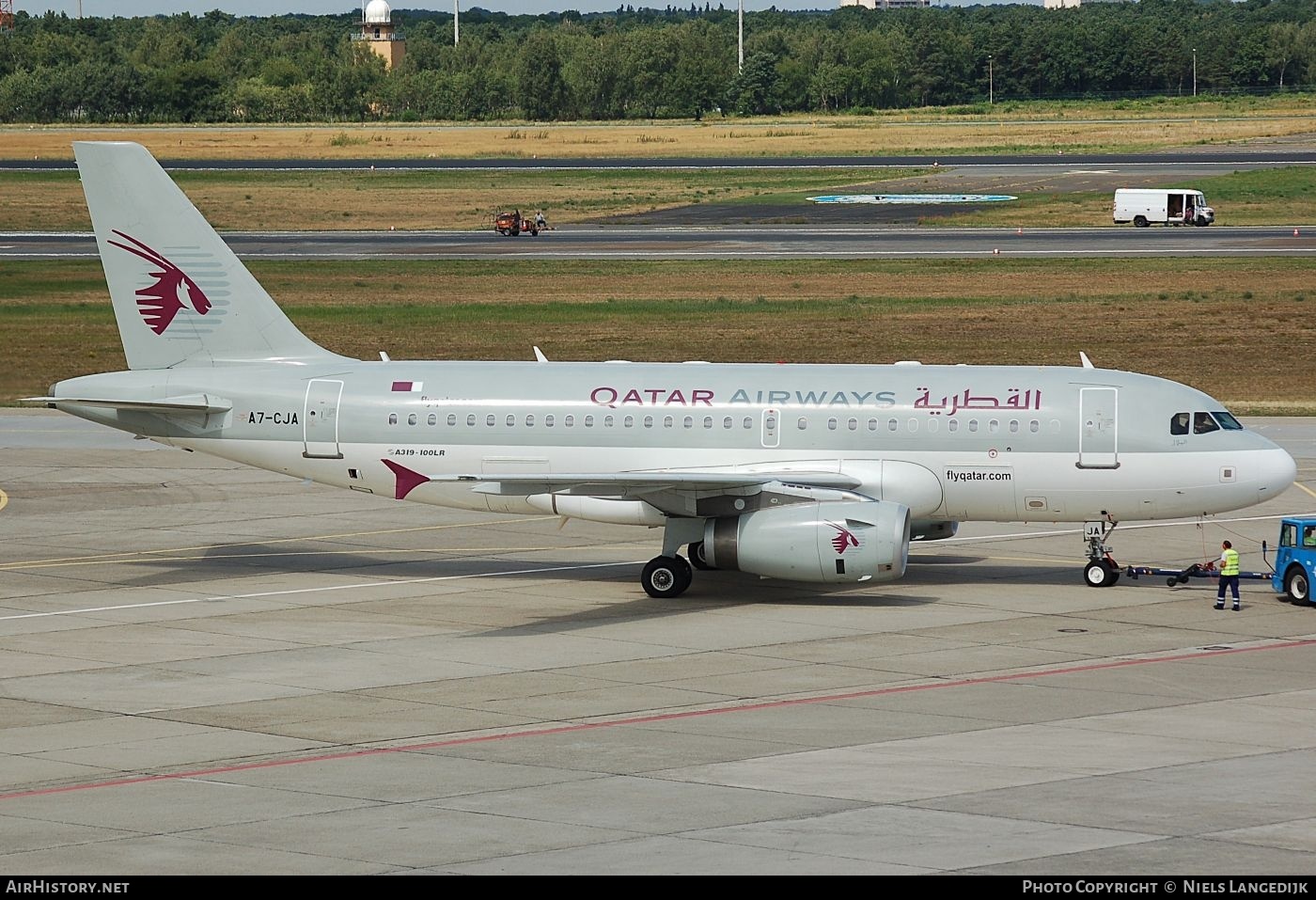Aircraft Photo of A7-CJA | Airbus A319-133LR | Qatar Airways | AirHistory.net #777659
