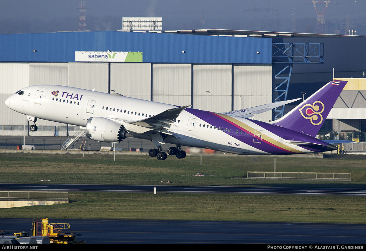 Aircraft Photo of HS-TQE | Boeing 787-8 Dreamliner | Thai Airways International | AirHistory.net #777682