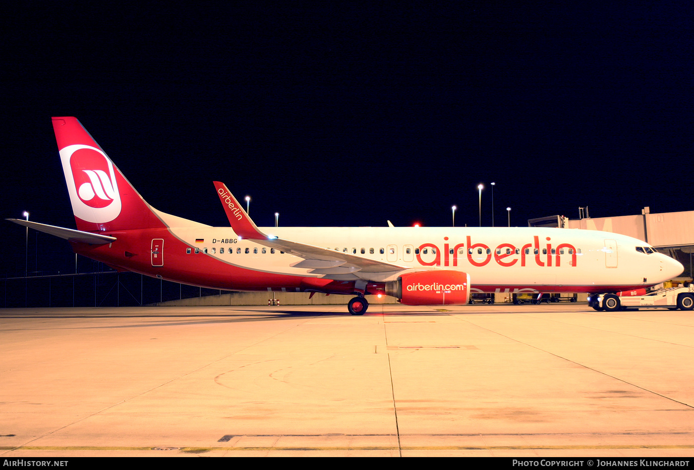Aircraft Photo of D-ABBG | Boeing 737-86J | Air Berlin | AirHistory.net #777703