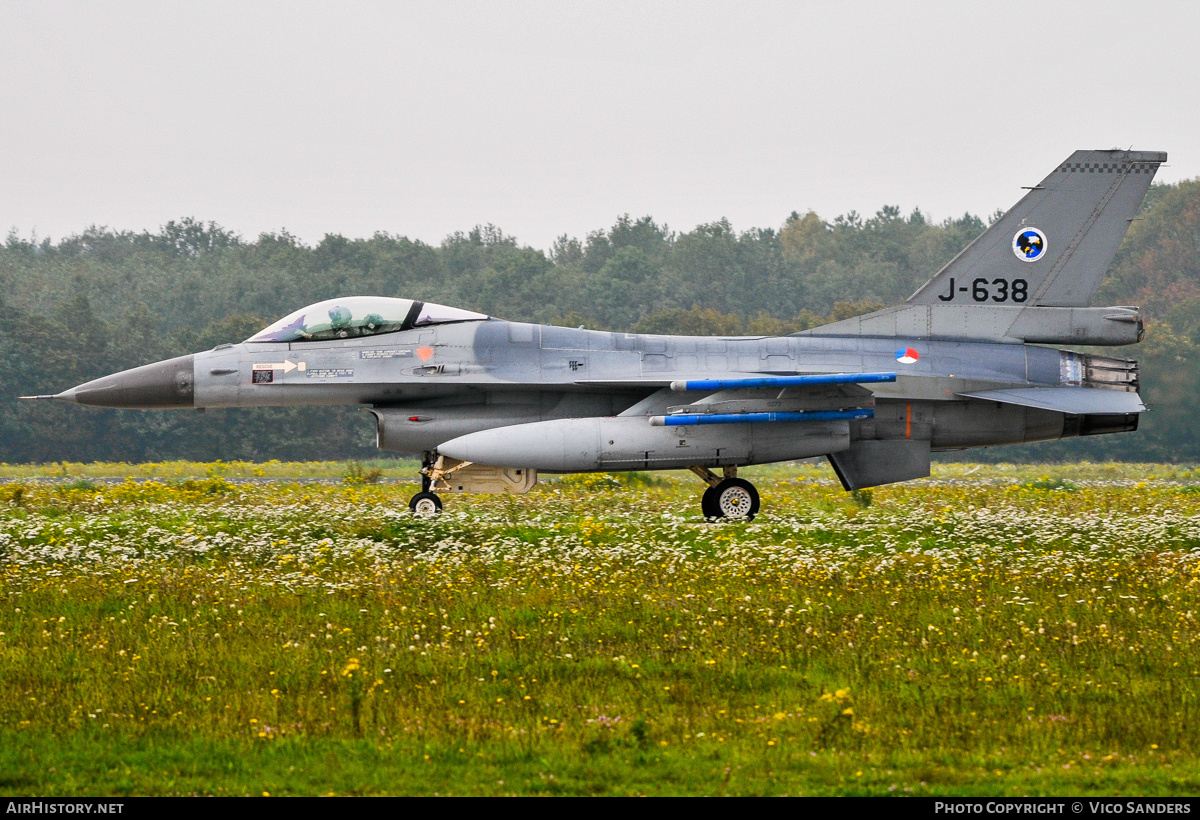 Aircraft Photo of J-638 | General Dynamics F-16AM Fighting Falcon | Netherlands - Air Force | AirHistory.net #777785