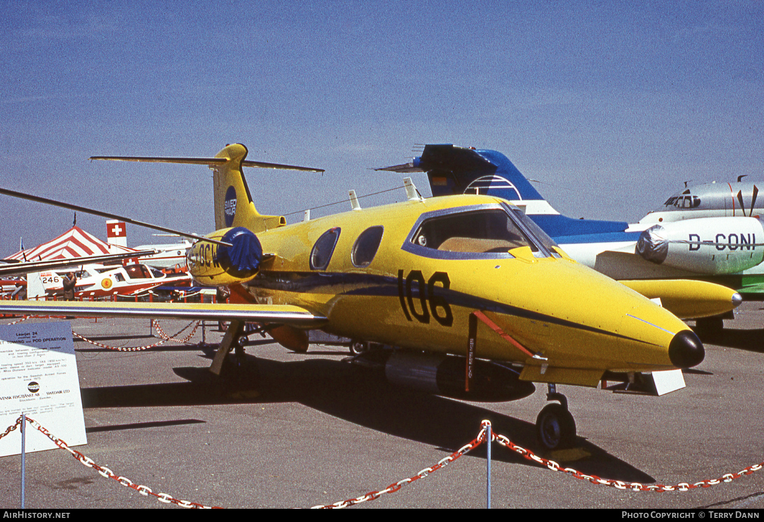 Aircraft Photo of SE-DCW | Lear Jet UC-24 | Swedair | AirHistory.net #777794