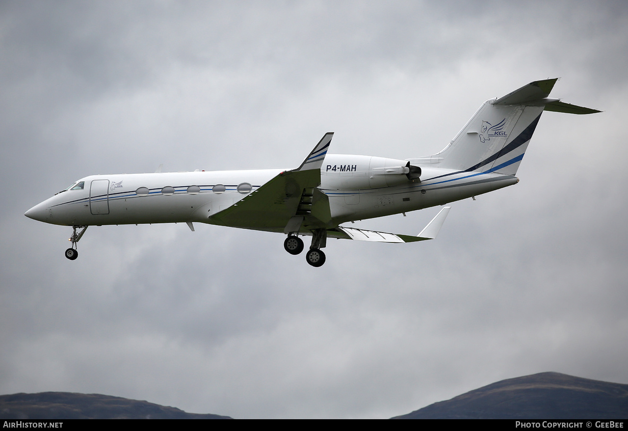 Aircraft Photo of P4-MAH | Gulfstream Aerospace G-IV Gulfstream IV | KGL Kangala Air Express | AirHistory.net #777806
