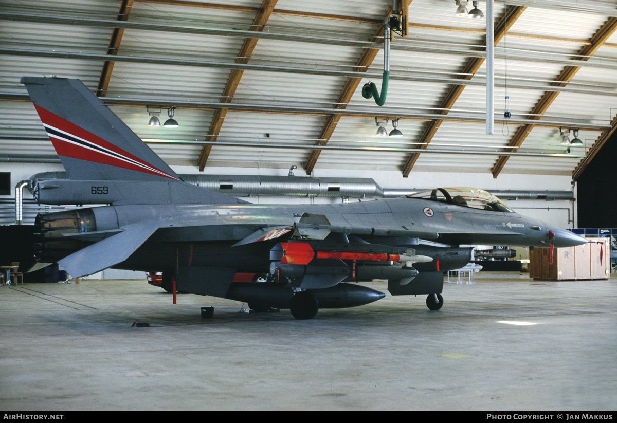 Aircraft Photo of 659 | General Dynamics F-16A Fighting Falcon | Norway - Air Force | AirHistory.net #777815