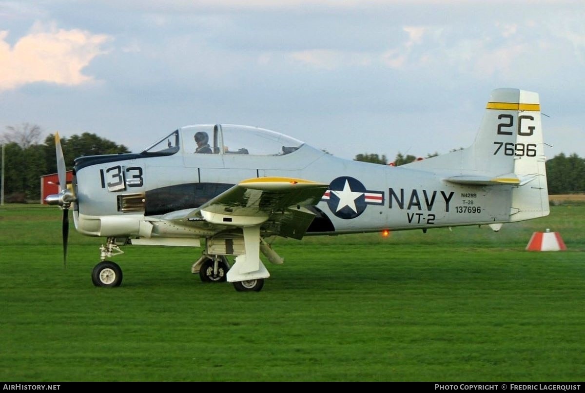 Aircraft Photo of N428B / 137696 | North American T-28B Trojan | USA - Navy | AirHistory.net #777825