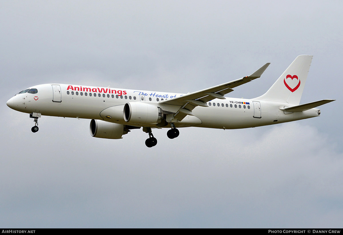 Aircraft Photo of YR-CHR | Airbus A220-300 (BD-500-1A11) | Animawings | AirHistory.net #777844