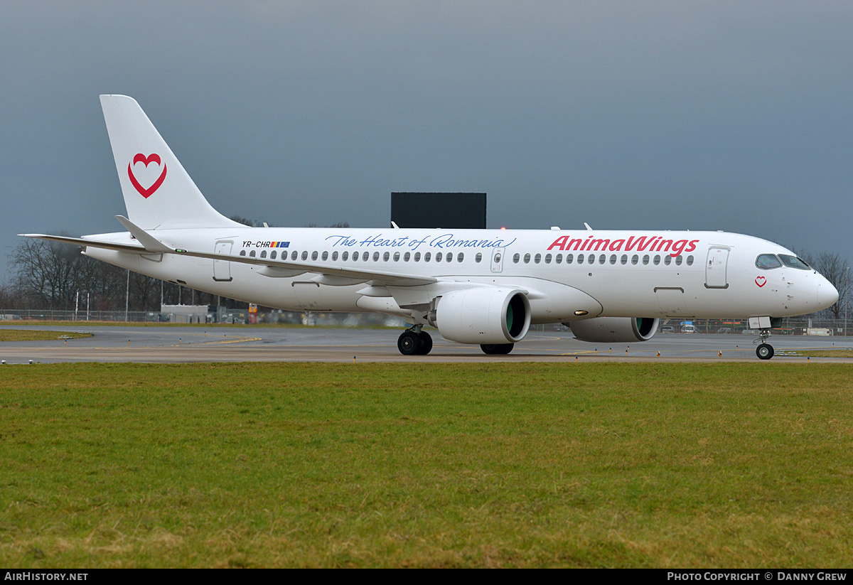 Aircraft Photo of YR-CHR | Airbus A220-300 (BD-500-1A11) | Animawings | AirHistory.net #777861