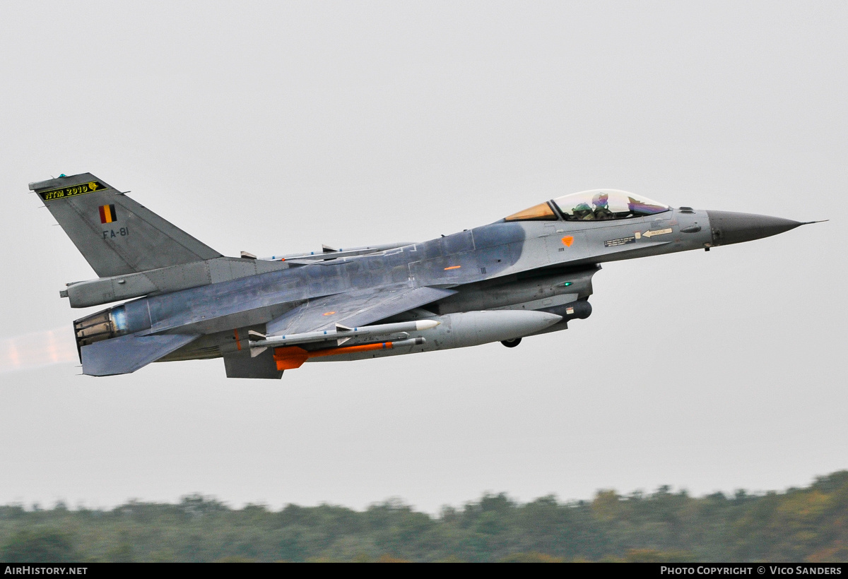 Aircraft Photo of FA-81 | General Dynamics F-16AM Fighting Falcon | Belgium - Air Force | AirHistory.net #777883