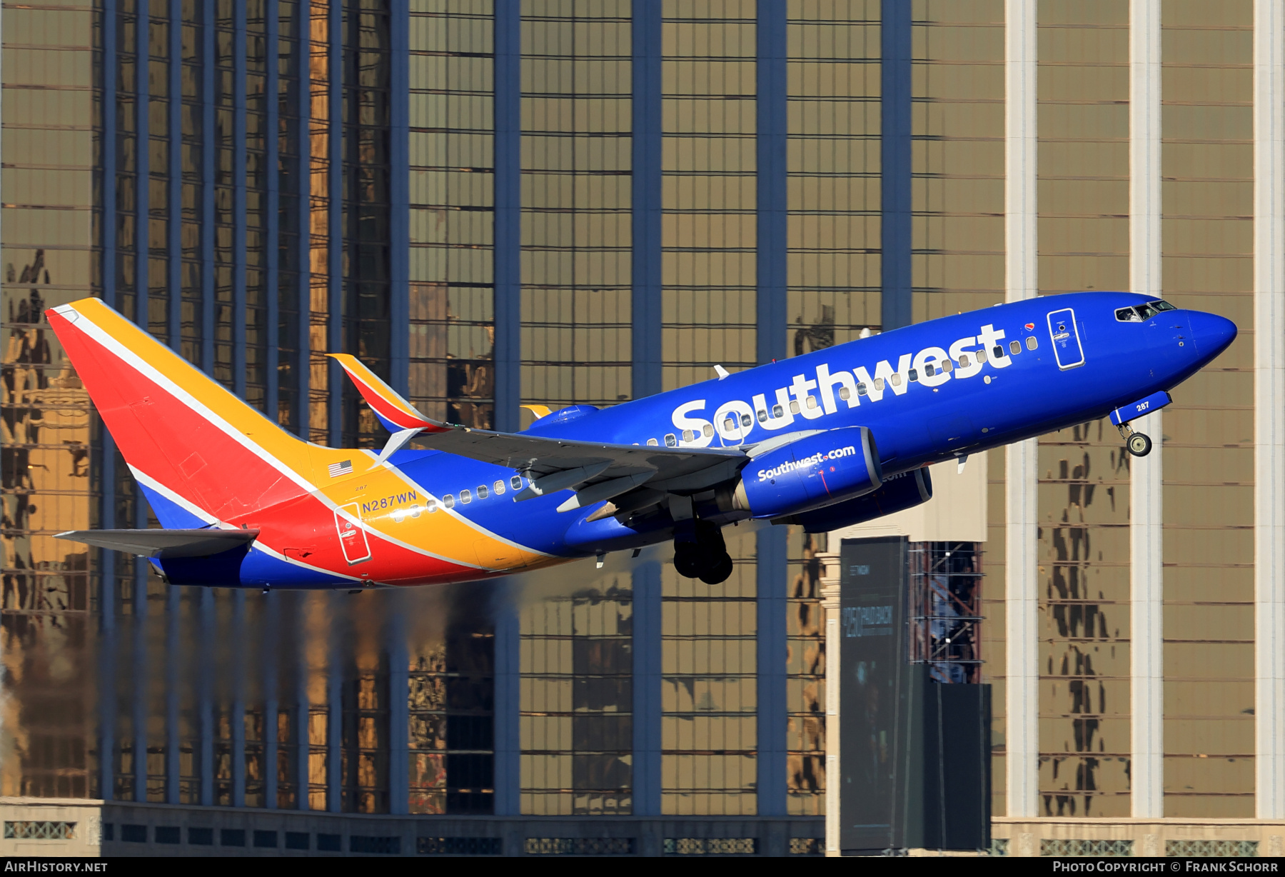 Aircraft Photo of N287WN | Boeing 737-7H4 | Southwest Airlines | AirHistory.net #777890