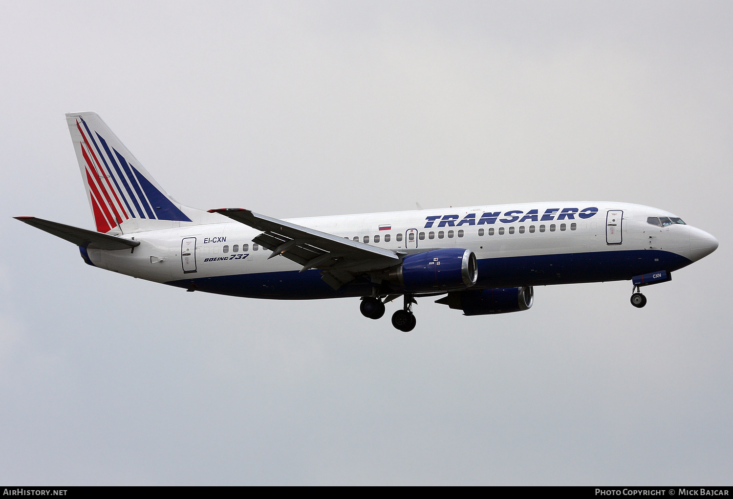 Aircraft Photo of EI-CXN | Boeing 737-329 | Transaero Airlines | AirHistory.net #777909
