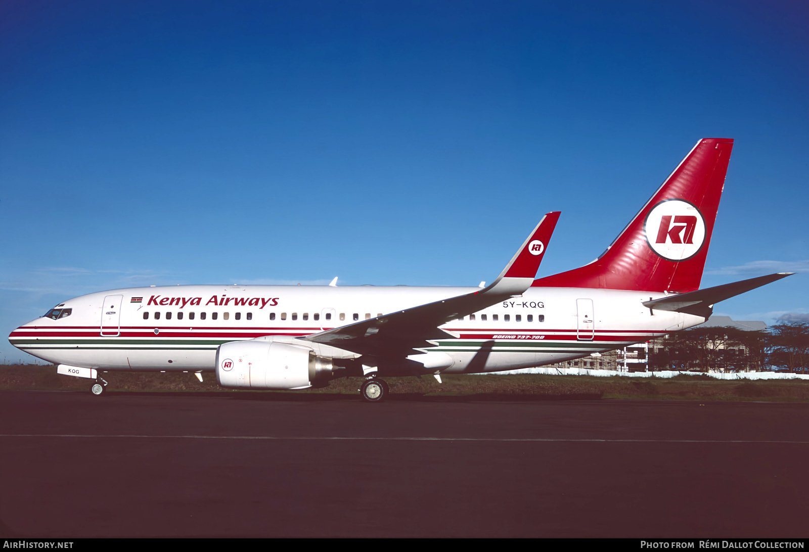 Aircraft Photo of 5Y-KQG | Boeing 737-7U8 | Kenya Airways | AirHistory.net #777948