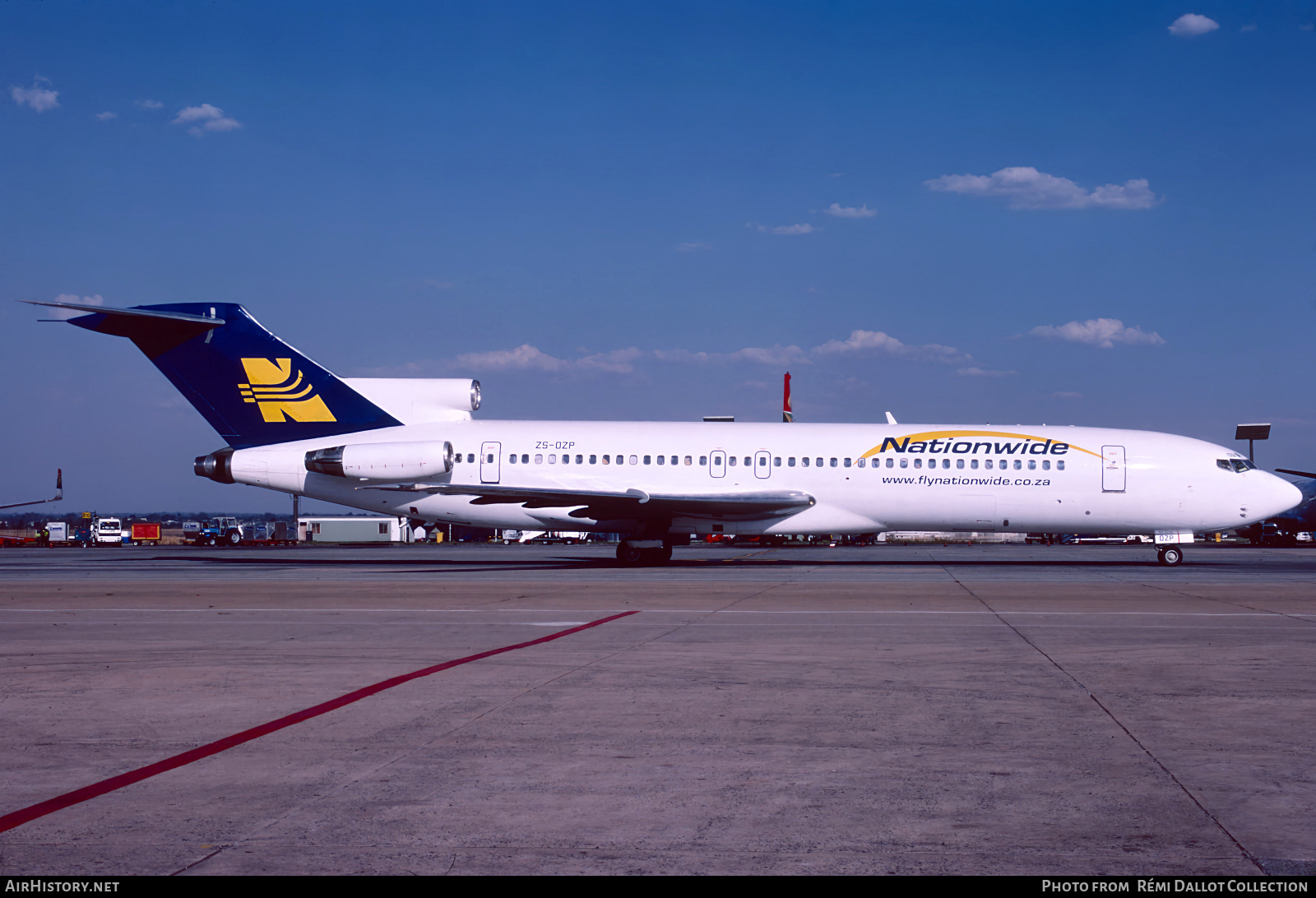 Aircraft Photo of ZS-OZP | Boeing 727-281/Adv | Nationwide Airlines | AirHistory.net #778006