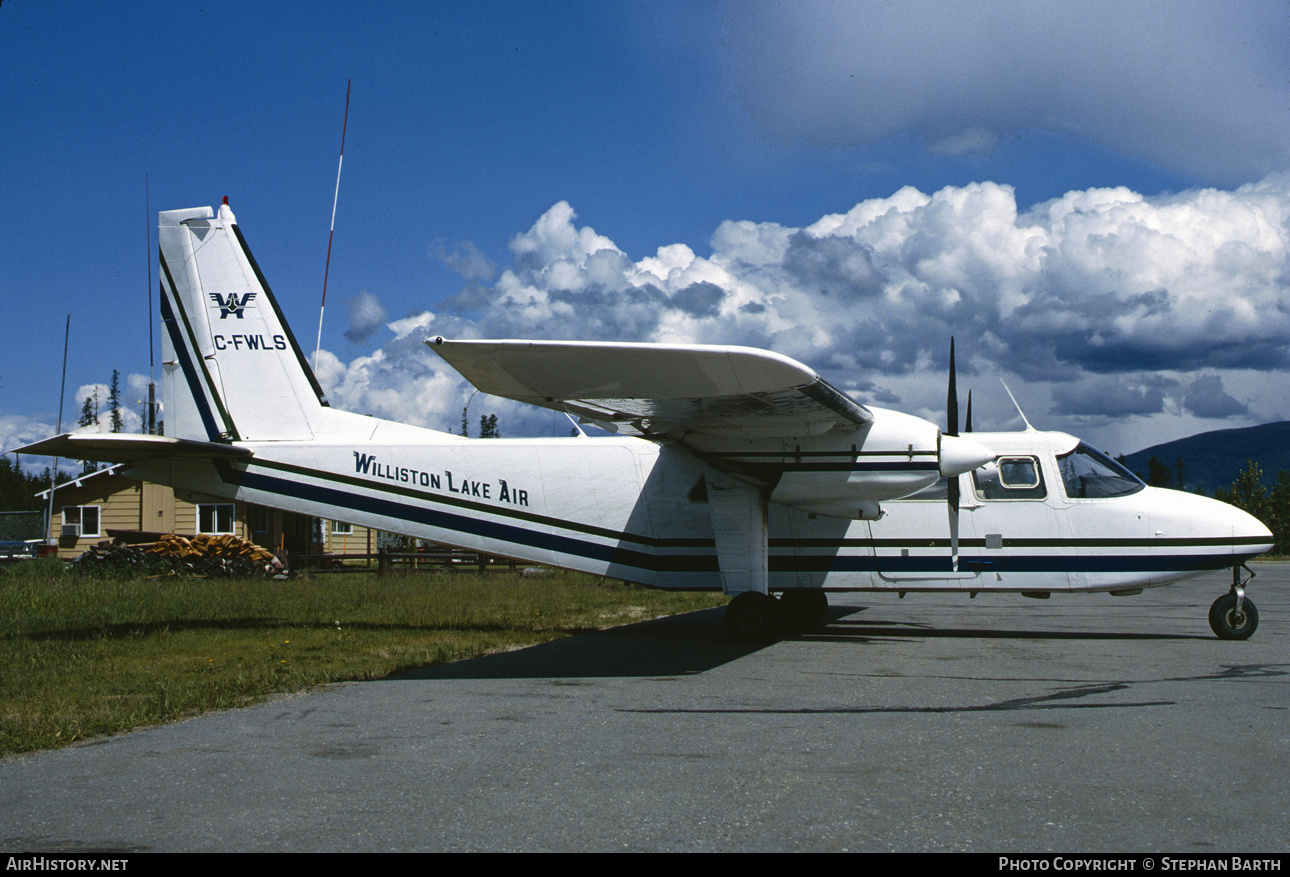 Aircraft Photo of C-FWLS | Britten-Norman BN-2A-21 Islander | Williston Lake Air | AirHistory.net #778009