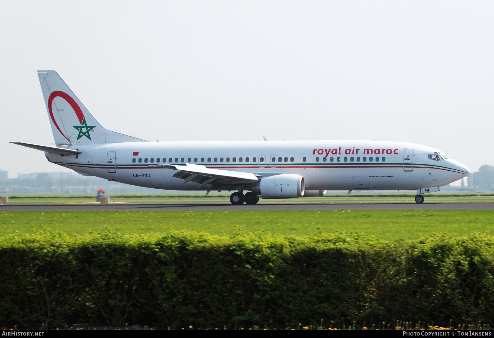 Aircraft Photo of CN-RND | Boeing 737-4B6 | Royal Air Maroc - RAM | AirHistory.net #778012