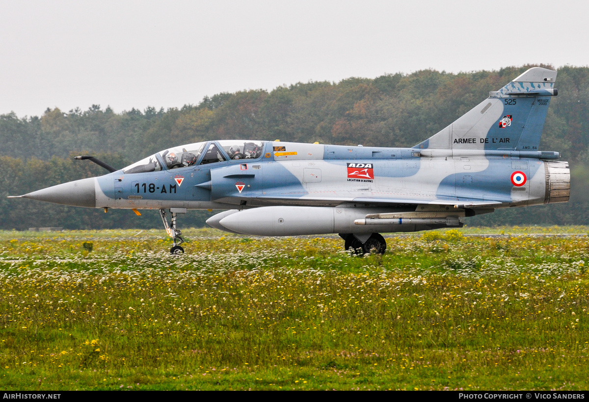 Aircraft Photo of 525 | Dassault Mirage 2000B | France - Air Force | AirHistory.net #778034