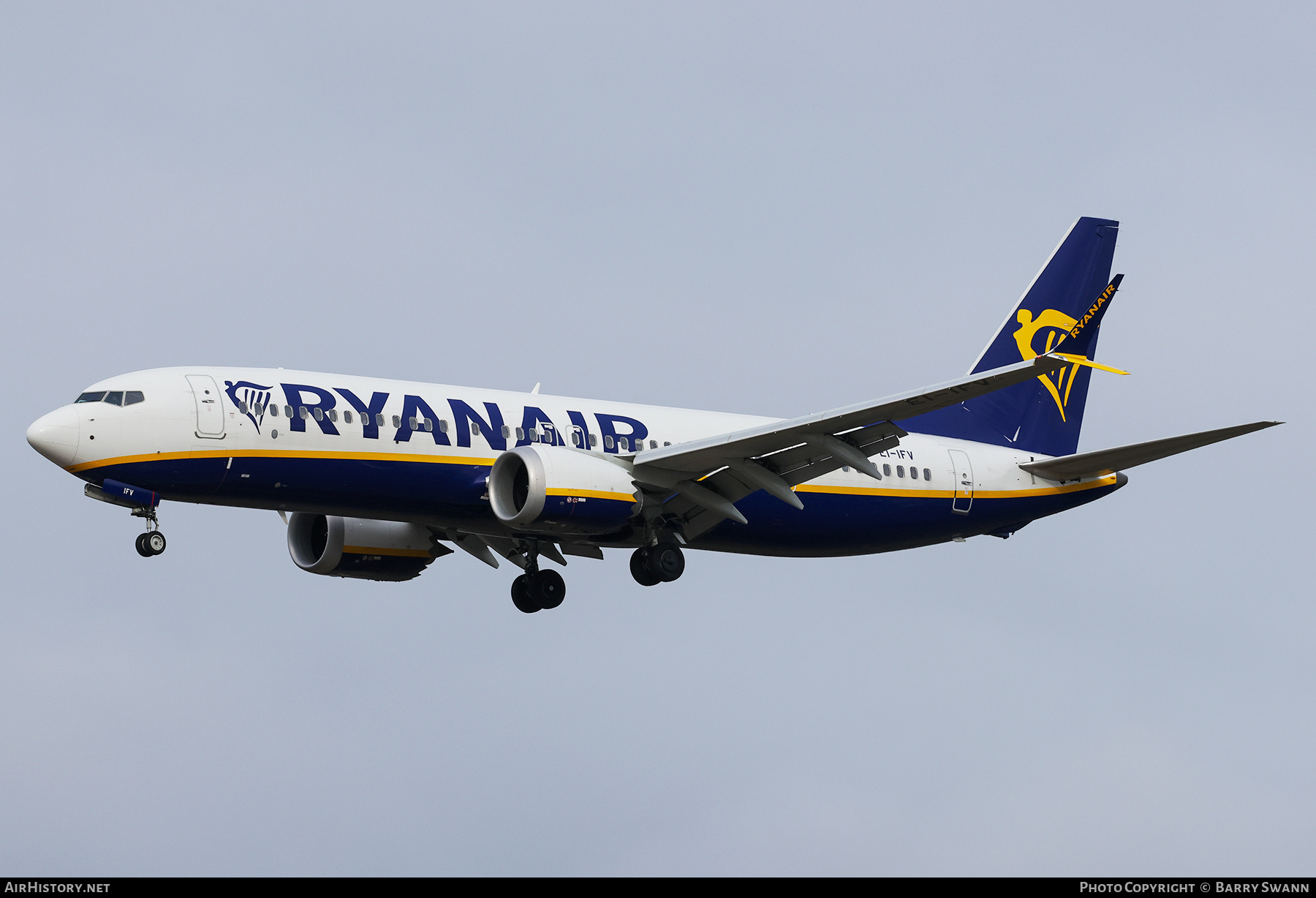 Aircraft Photo of EI-IFV | Boeing 737-8200 Max 200 | Ryanair | AirHistory.net #778076