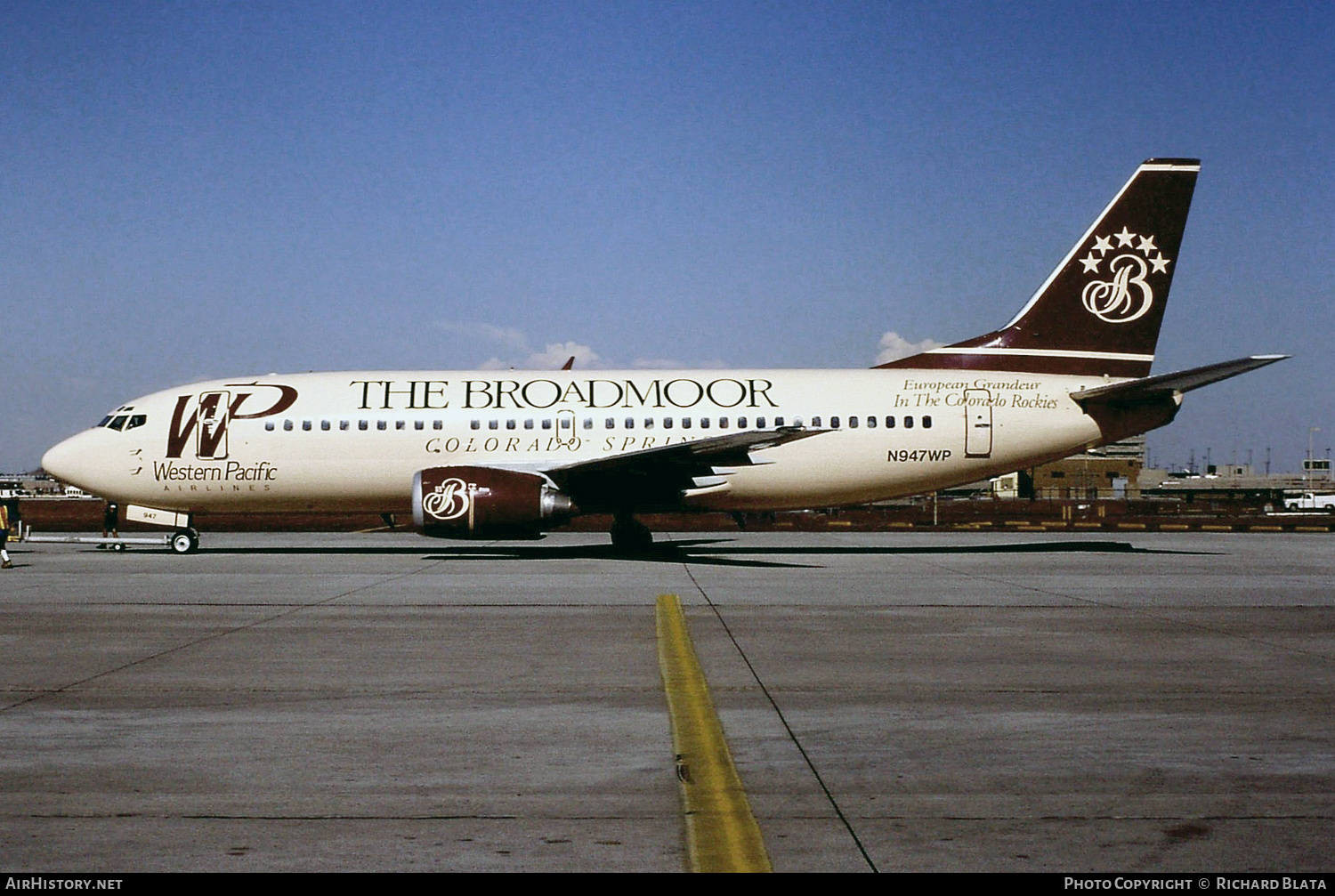 Aircraft Photo of N947WP | Boeing 737-3B7 | Western Pacific Airlines | AirHistory.net #778100