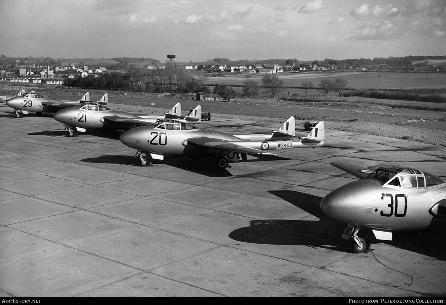 Aircraft Photo of WZ453 | De Havilland D.H. 115 Vampire T11 | UK - Air Force | AirHistory.net #778148