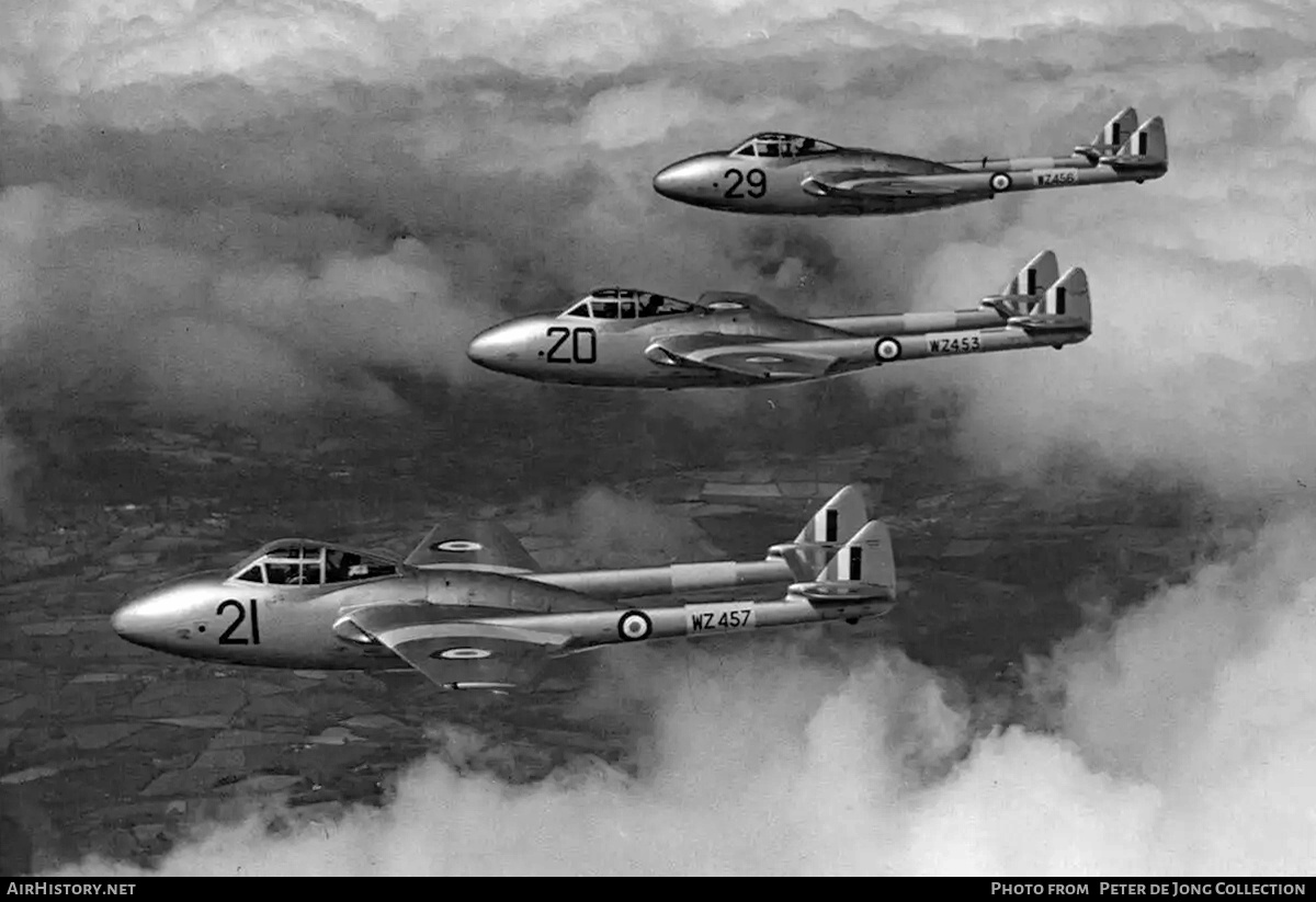 Aircraft Photo of WZ457 | De Havilland D.H. 115 Vampire T11 | UK - Air Force | AirHistory.net #778151