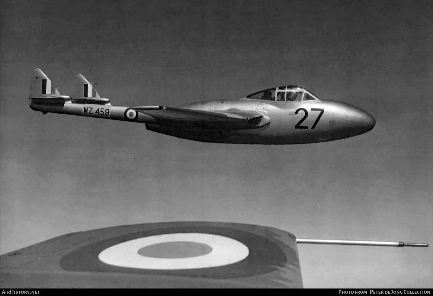 Aircraft Photo of WZ459 | De Havilland D.H. 115 Vampire T11 | UK - Air Force | AirHistory.net #778205