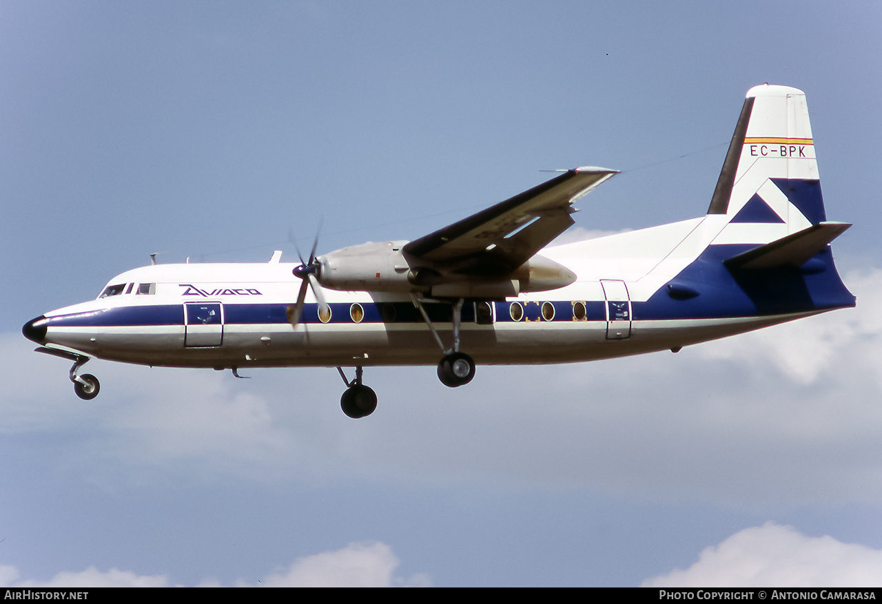 Aircraft Photo of EC-BPK | Fokker F27-100 Friendship | Aviaco | AirHistory.net #778213