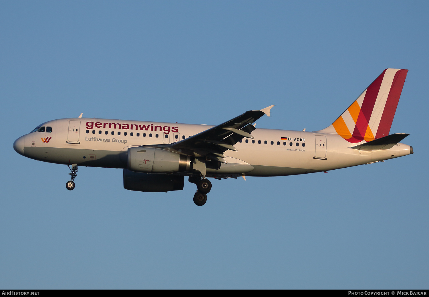 Aircraft Photo of D-AGWE | Airbus A319-132 | Germanwings | AirHistory.net #778239